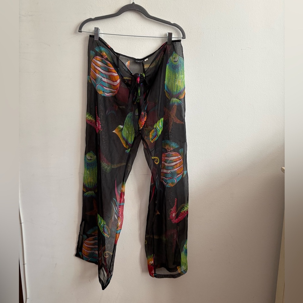 Cejon beachwear chiffon pants. Size S.